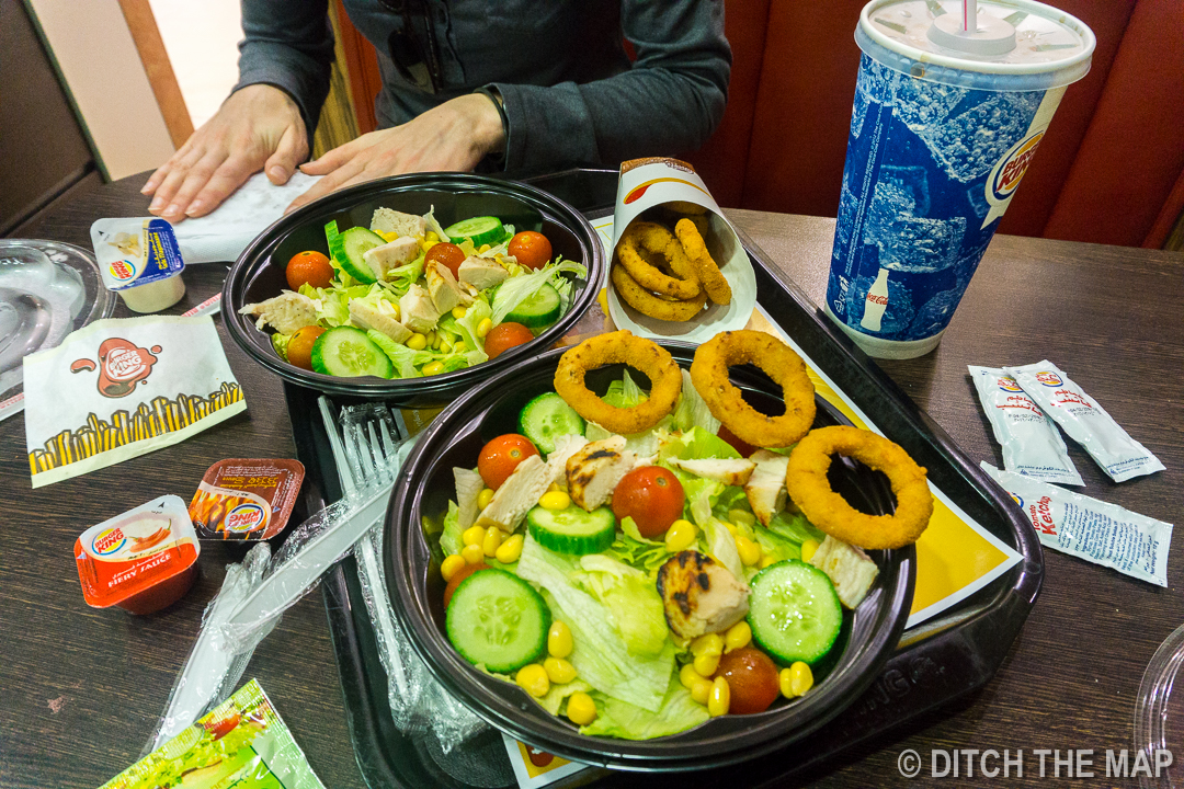 Our Dinner from Burger King in Abu Dhabi, UAE