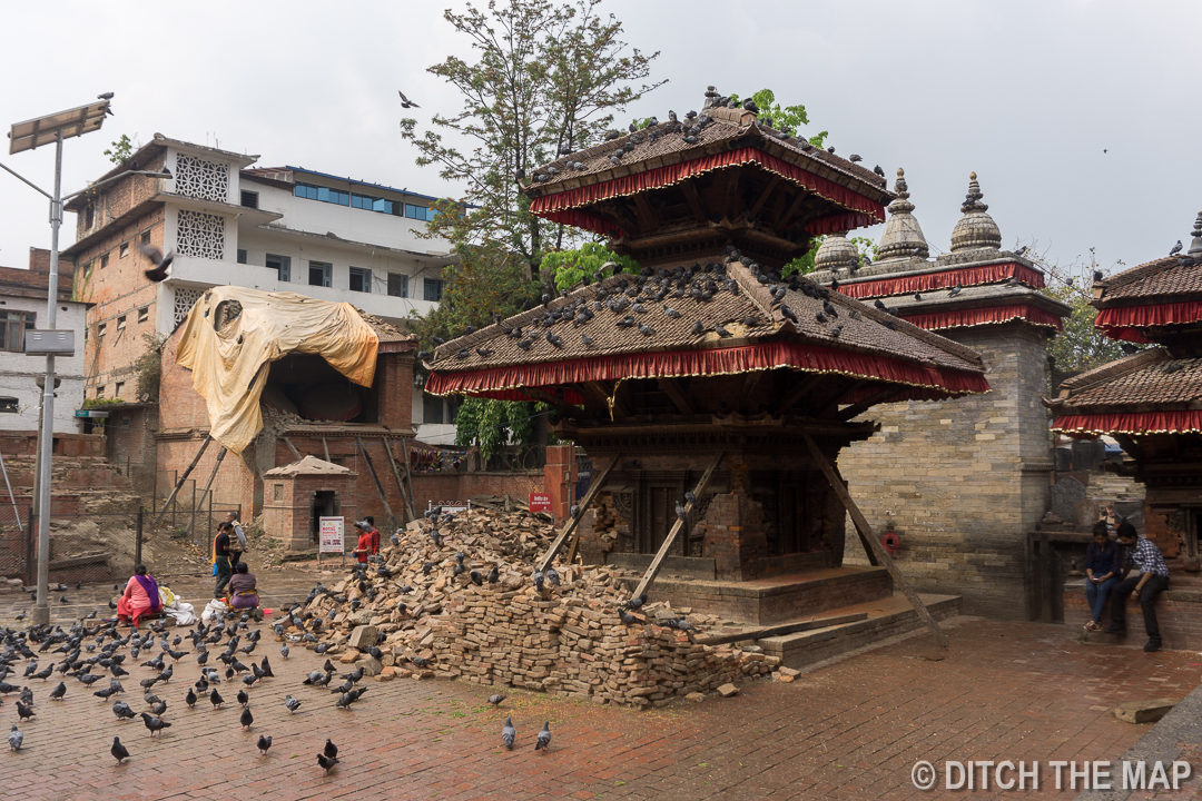 Durbar Square After the 2015 Earthquake in Kathmandu, Nepal
