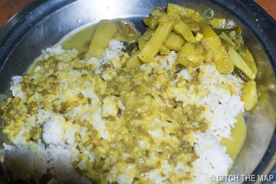 Eating Dal Bhat for Every Meal at our Workaway in Nepal