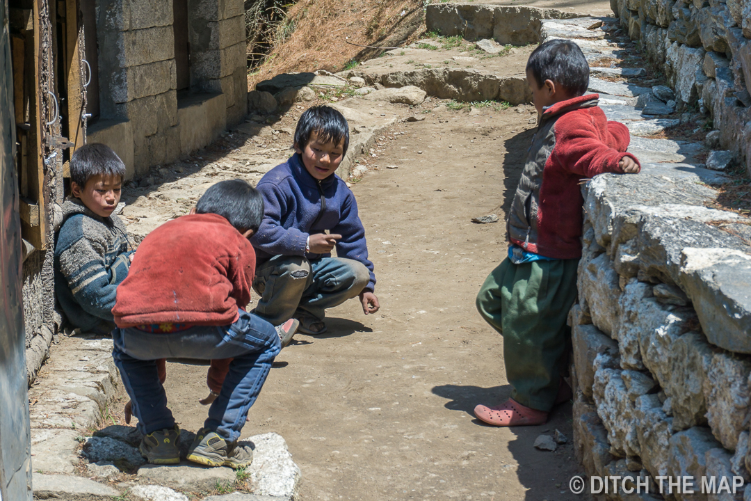 Local children playing