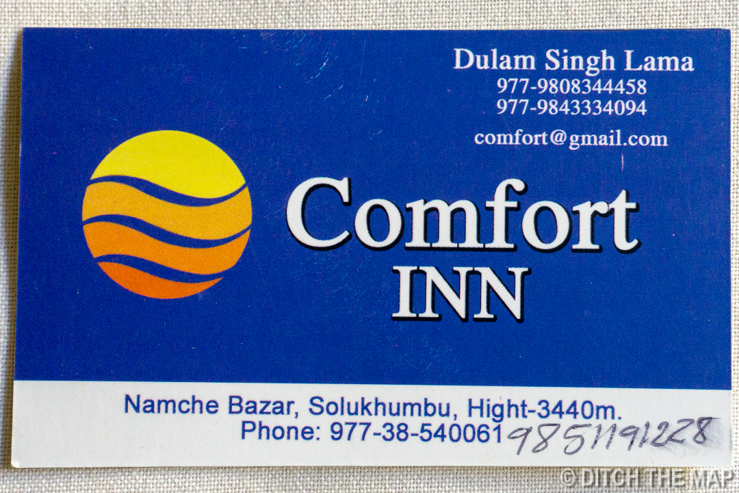 The business car for our Teahouse in Namche Bazaar, Nepal