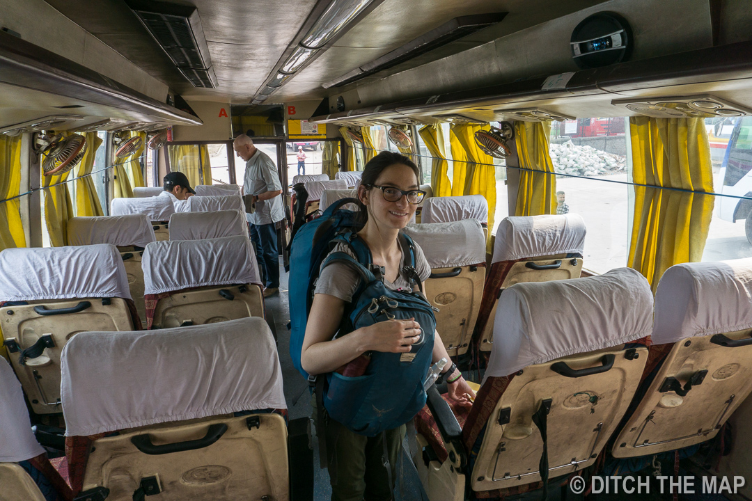Inside Our 17-hr Overnight Bus into India from Nepal