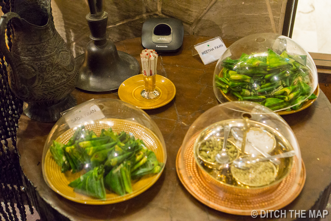 Fancy platter of Paan at restaurant in Kolkata, India
