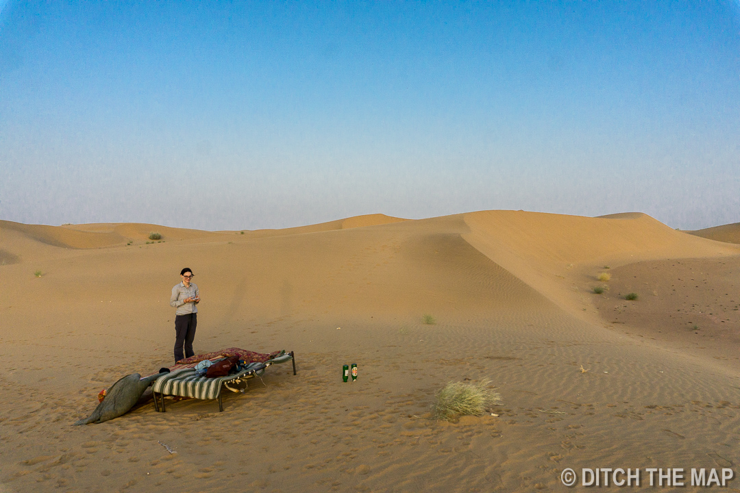 Our Sleeping Arrangements in the Thar Desert, India