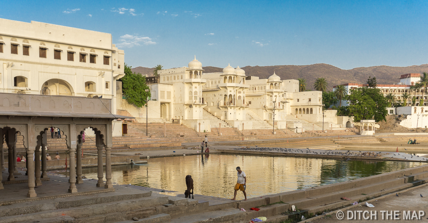 Lake in Pushkar, India