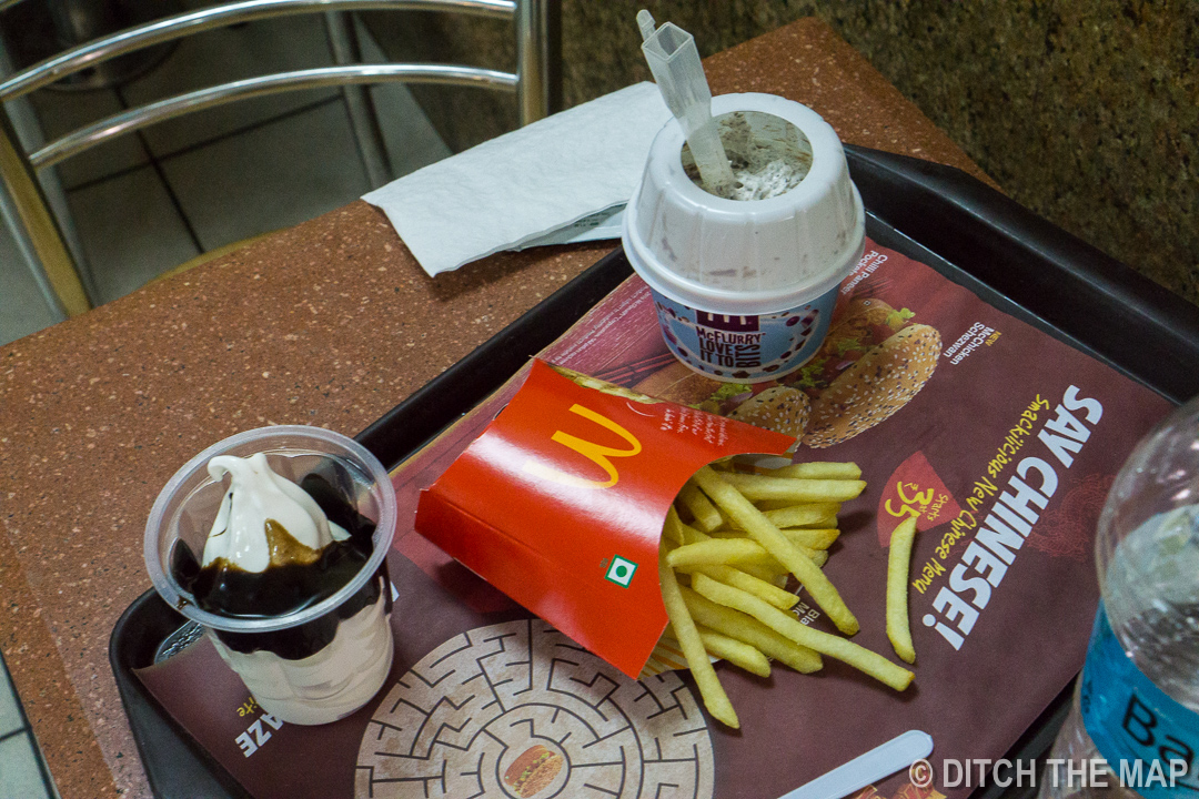 Snack before movie in Jaipur, India