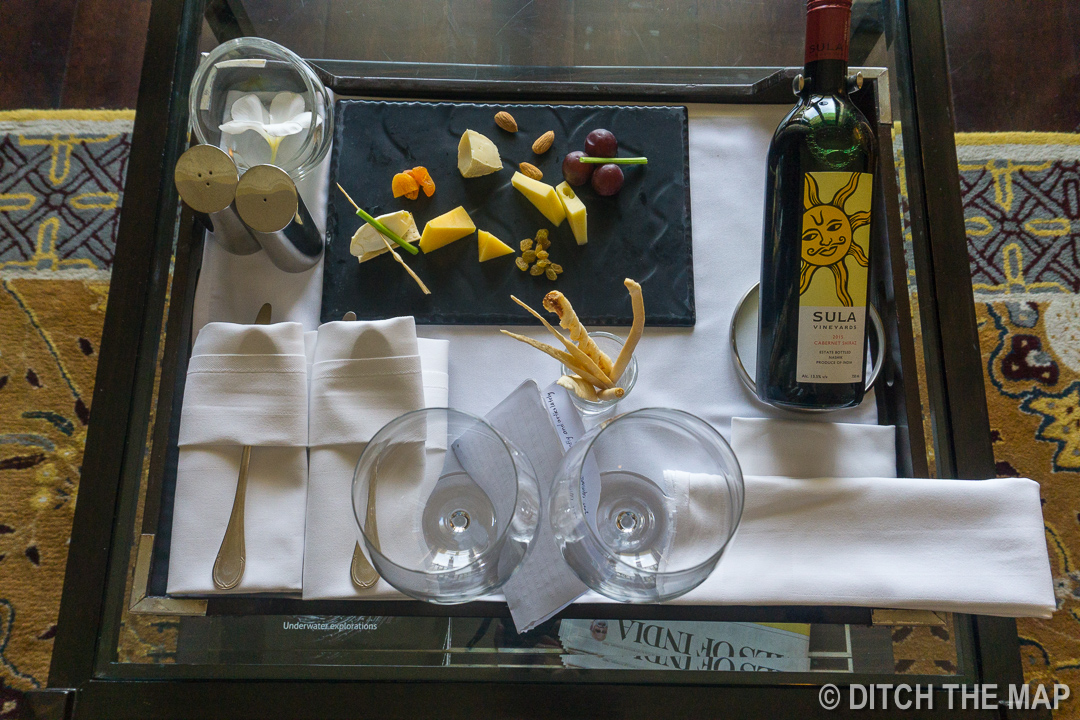 Wine and Cheese Platter in Udaipur, India