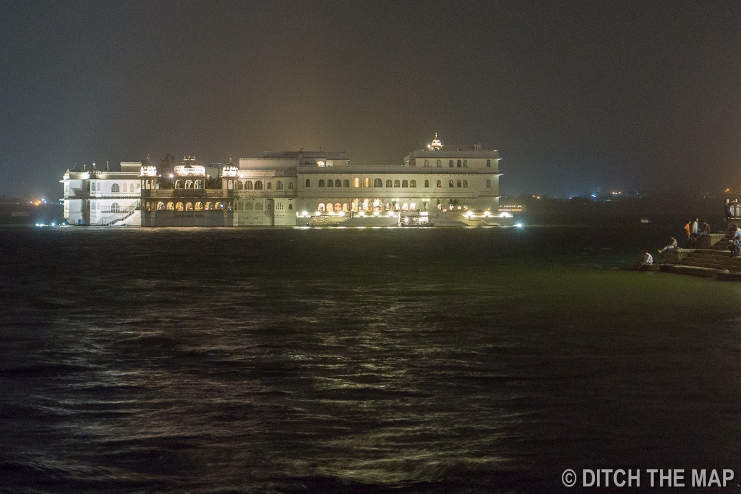 View from our Seat at Dinner in Udaipur, India