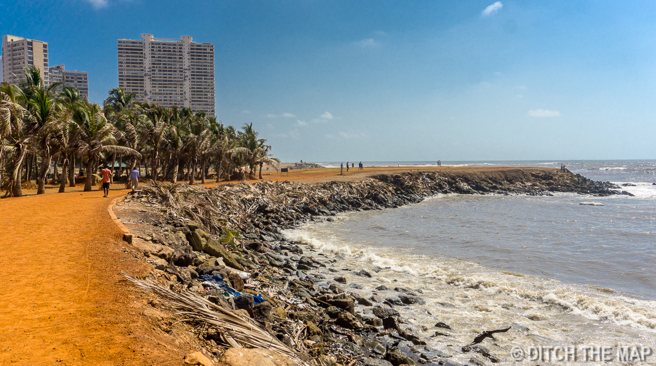 Coast at Malagar Hill in Mumbai, India