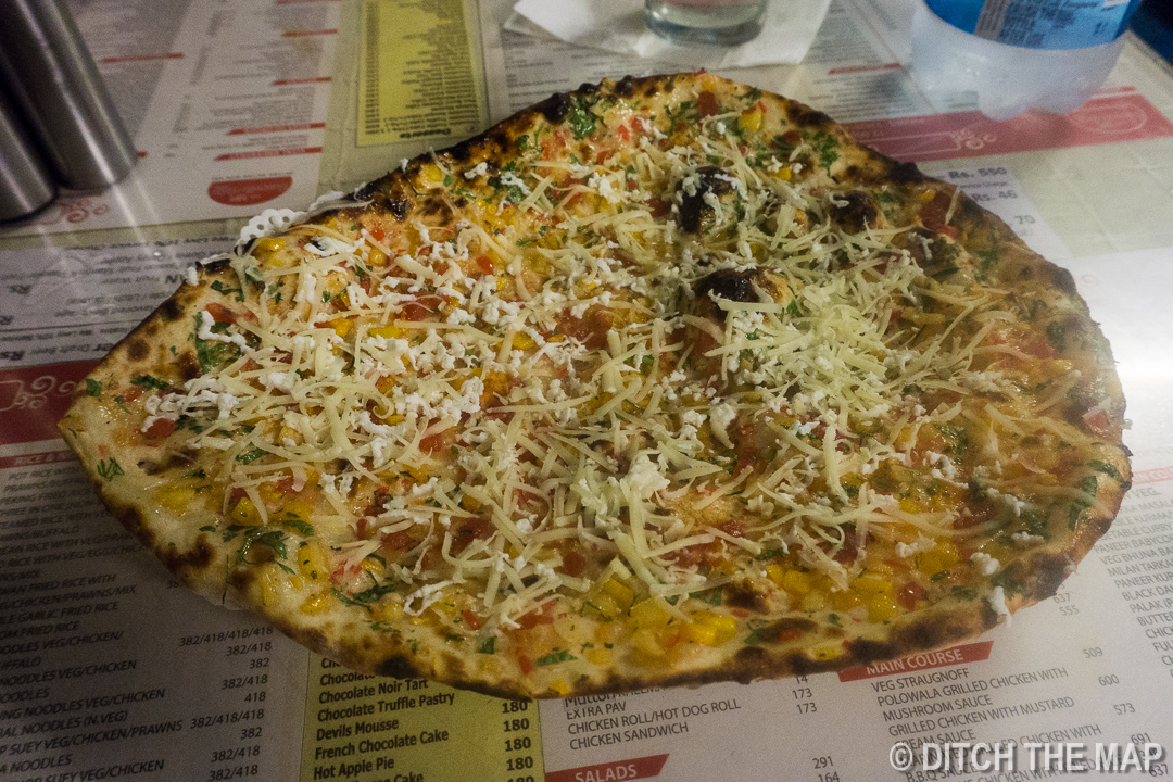 Enjoying Kashmiri Naan in Mumbai, India