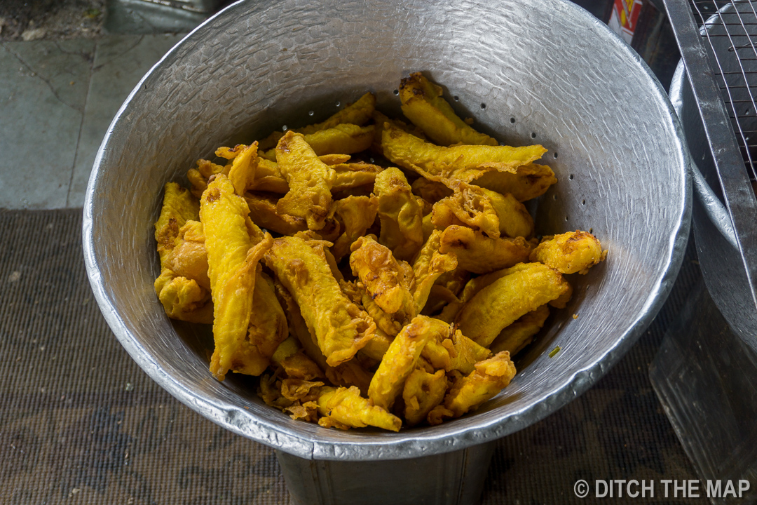 Fried bananas in Kochi, India