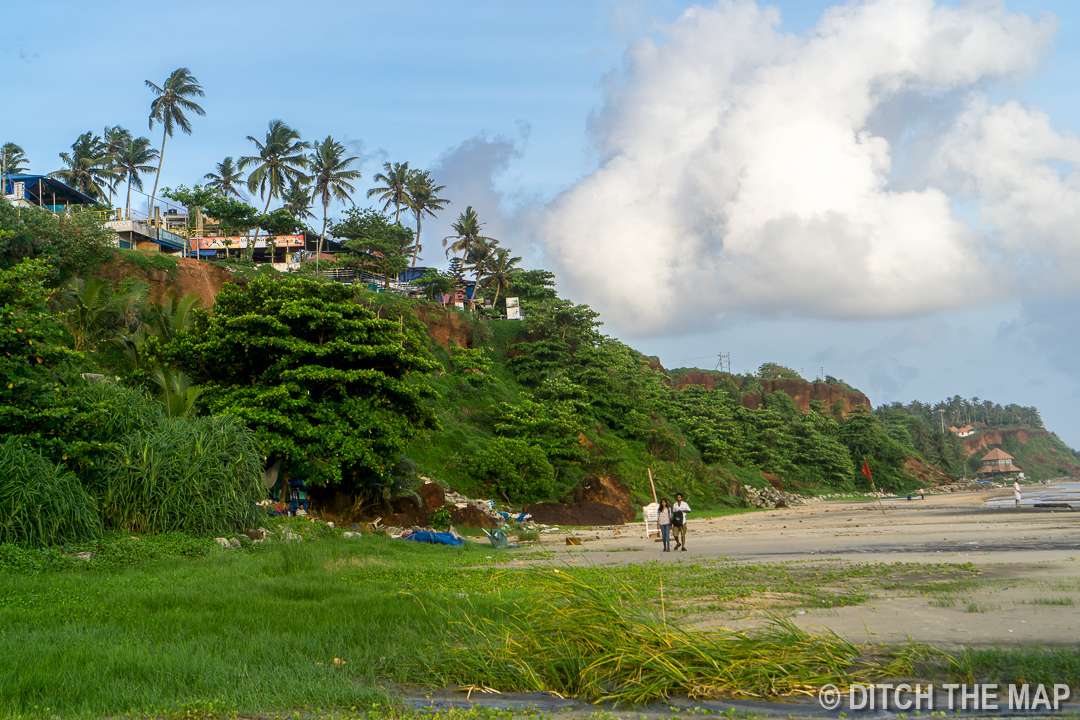 Varkala Beach in South Kerala, India