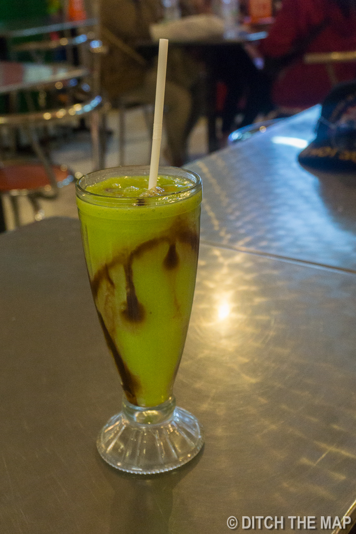 Avocado juice in Yogyakarta, Indonesia