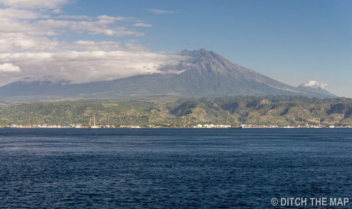View from our ferry to Bali, Indonesia