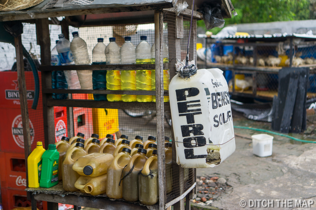 Petrol station in Munduk, Bali