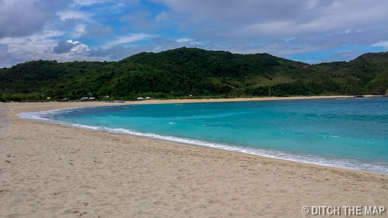Mawun Beach in Lombok, Indonesia