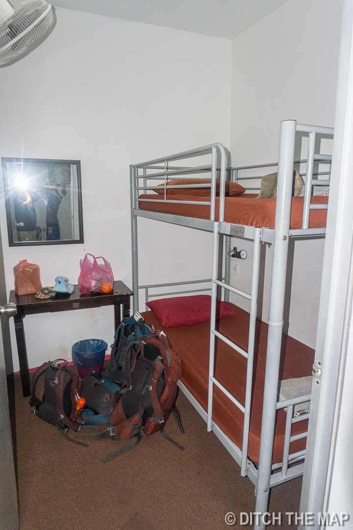 Our Hostel Room in Kuala Lumpur, Malaysia
