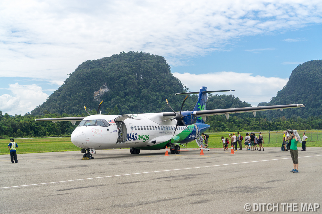 Mulu Airport in Sarawak, Borneo, Malaysia