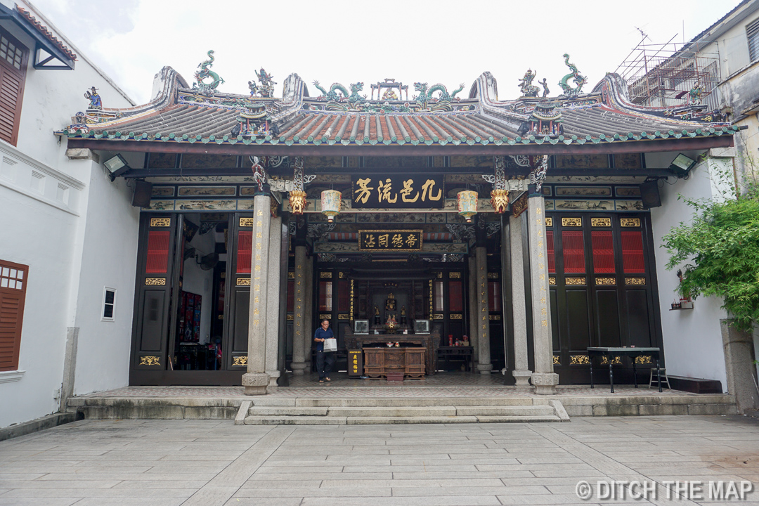 Temple in Chinatown in Georgetown, Penang, Malaysia
