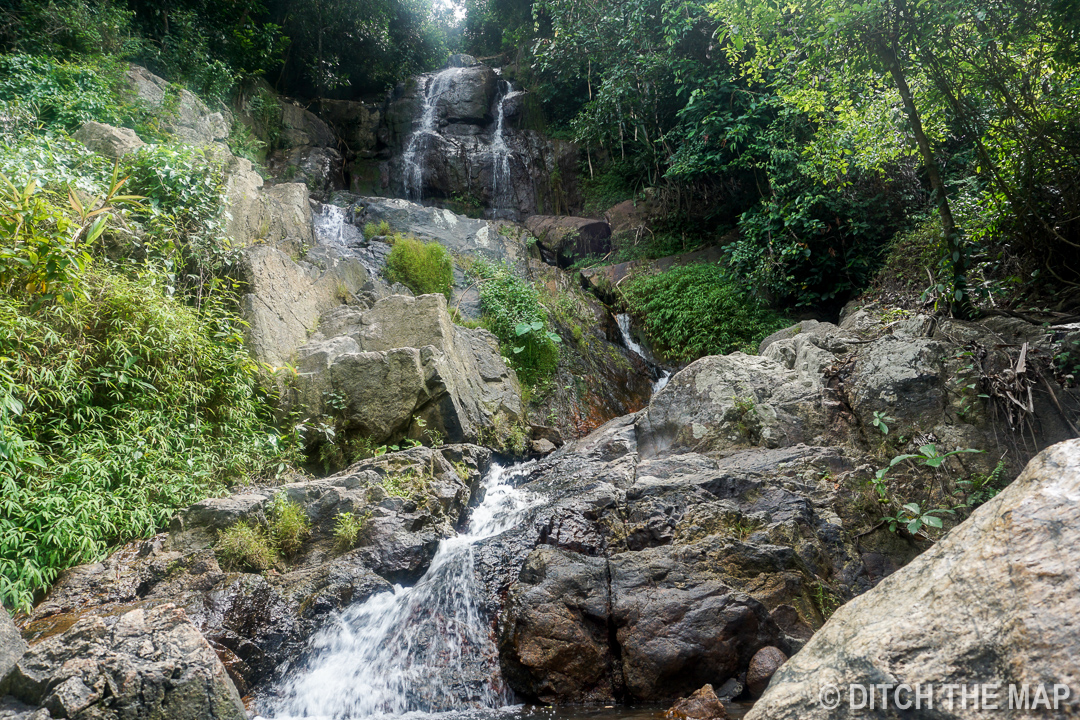 Walking to the Waterfall in Koh Samui, Thailand