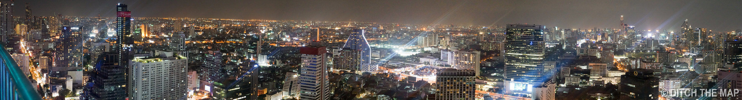 View from Rooftop Bar in Bangkok, Thailand