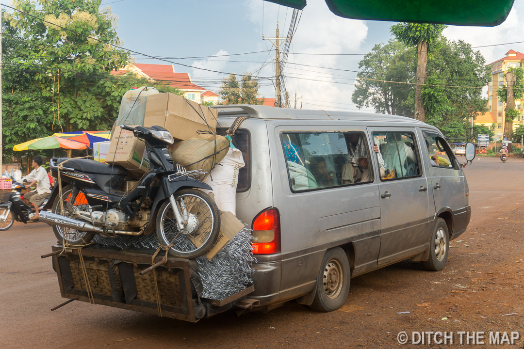 Taking a Minivan to Mondulkiri, Cambodia