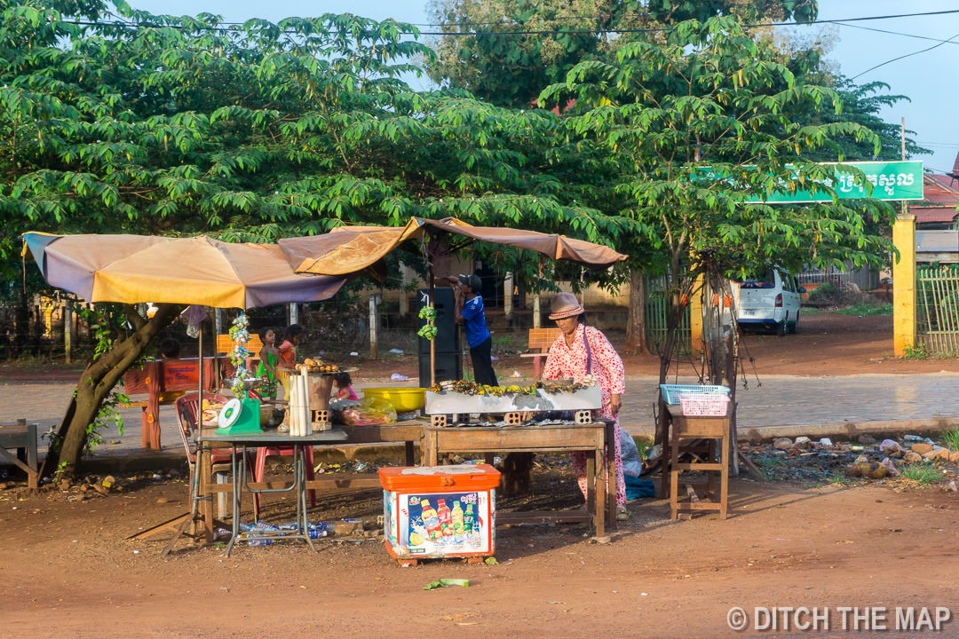 Stopping at a Local Market En Route to Mondulkiri, Cambodia