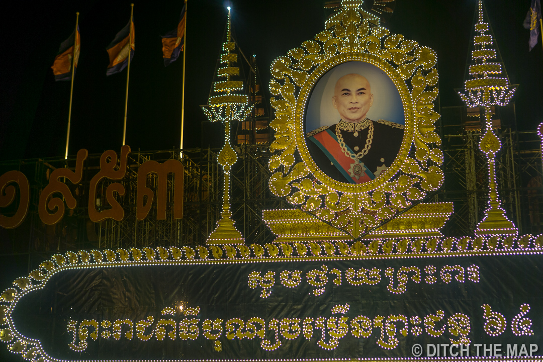 Homage to the King/Prince in Phnom Penh, Cambodia