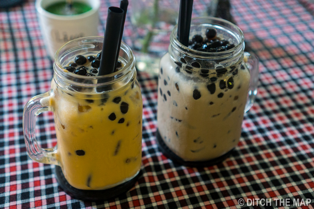 Drinking Bubble Tea in Can Tho, Vietnam