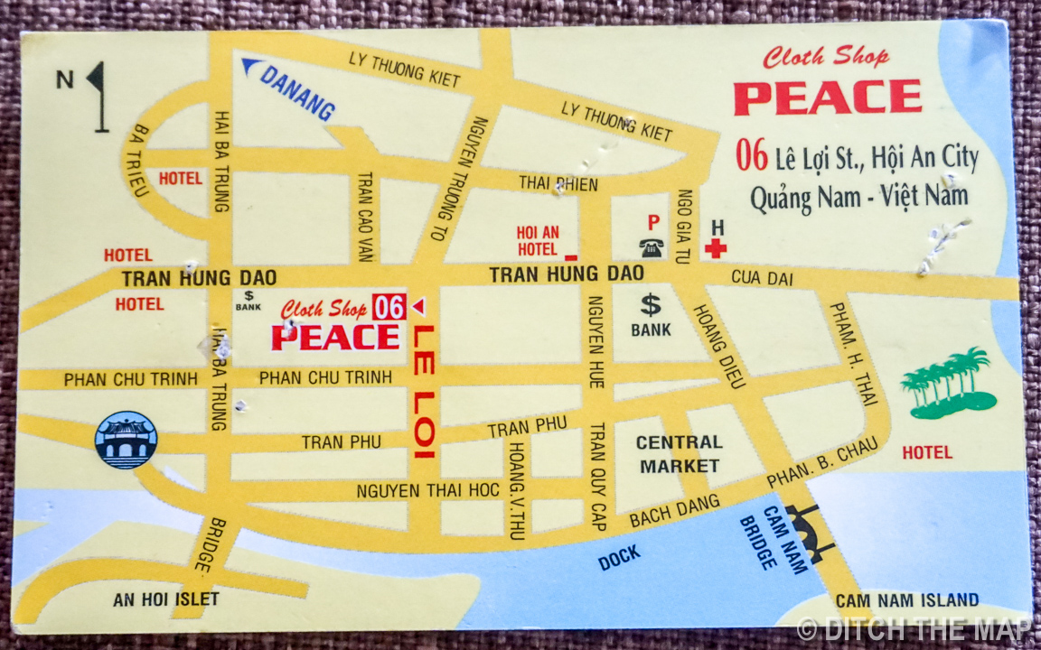 Peace Tailor Business Card (back)