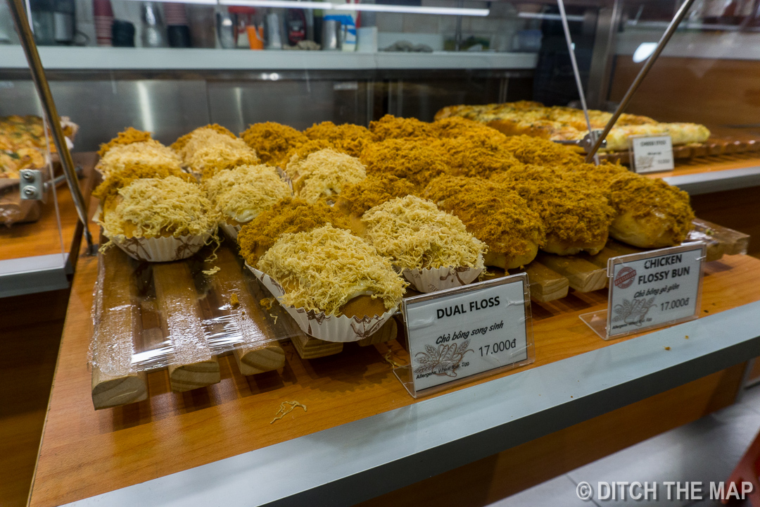 Floss Roll at Bakery in HCMC, Vietnam