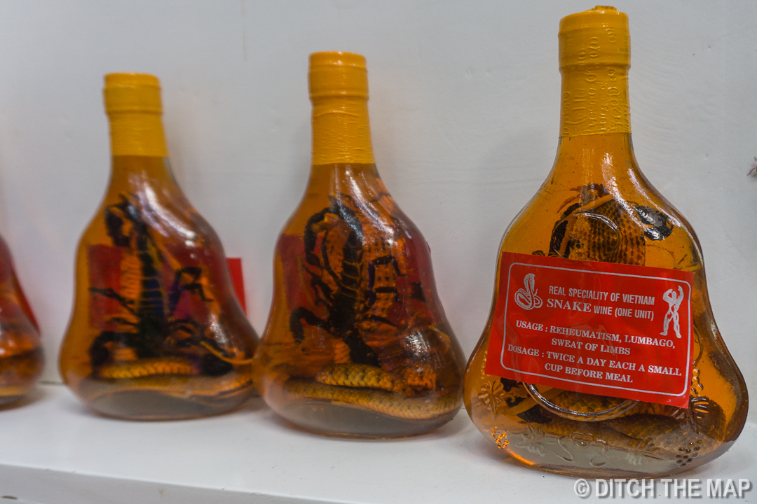 Snake Whiskey in HCMC, Vietnam