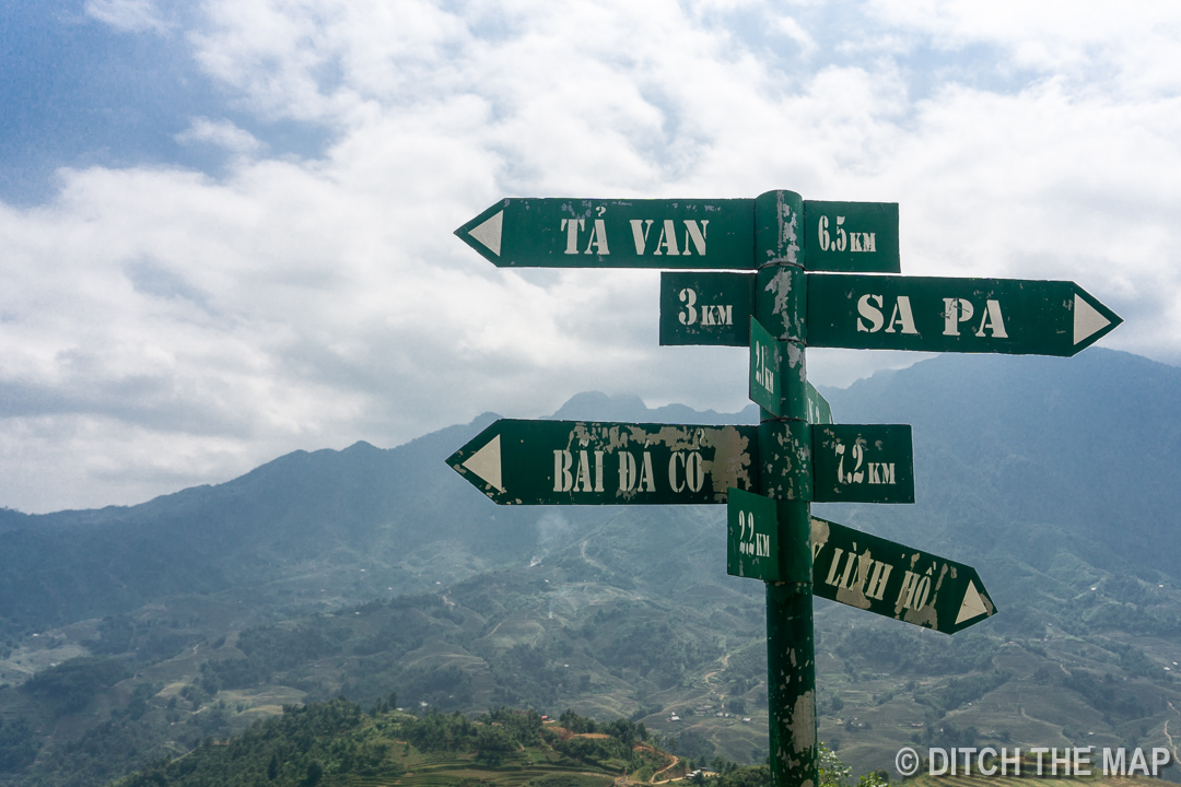 Street Signs in Sapa, Vietnam