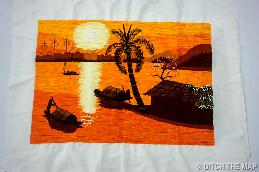 Hand Stitched Picture from Market in Bac Ha, Vietnam