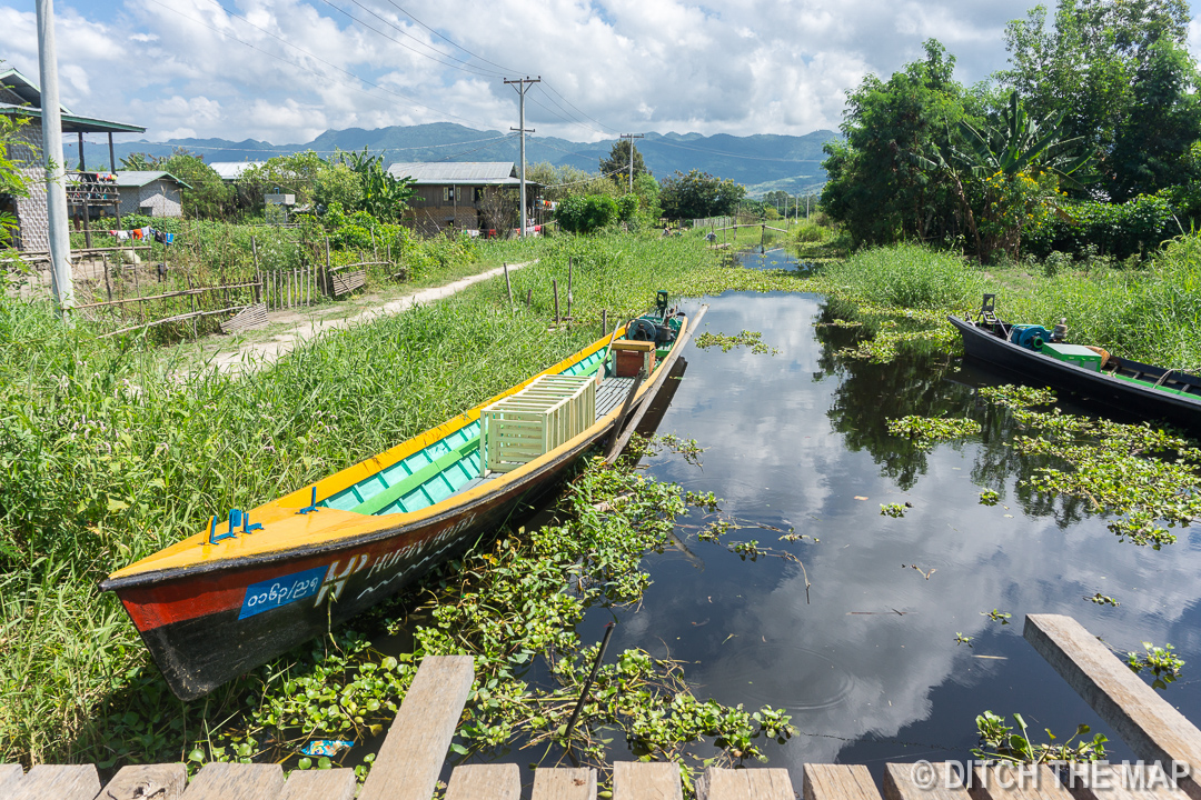 Biking Around Town in Nyuang Shwe, Myanmar