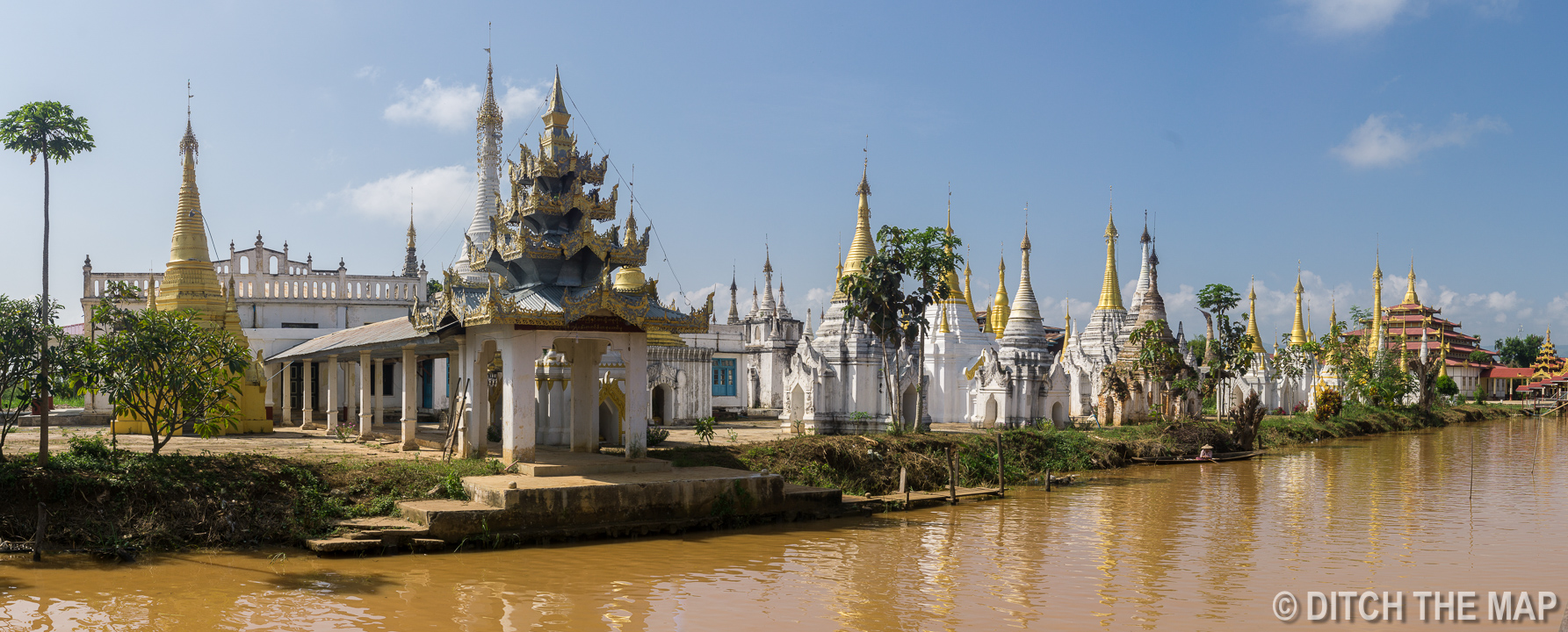 Hpaung Daw U Pagoda in Inle Lake, Myanmar