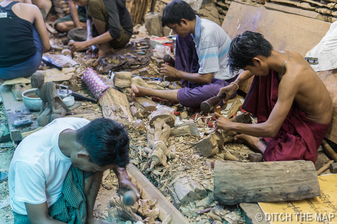 Woodworking Workshop in Mandalay, Myanmar
