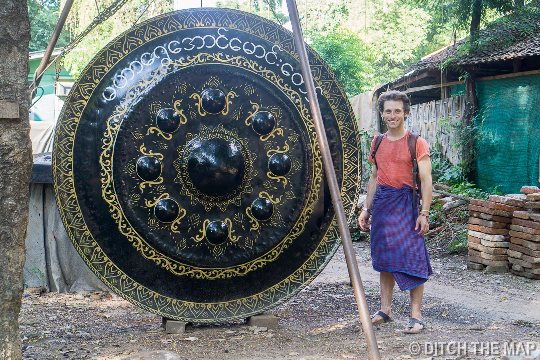 Large Gong in Mandalay, Myanmar