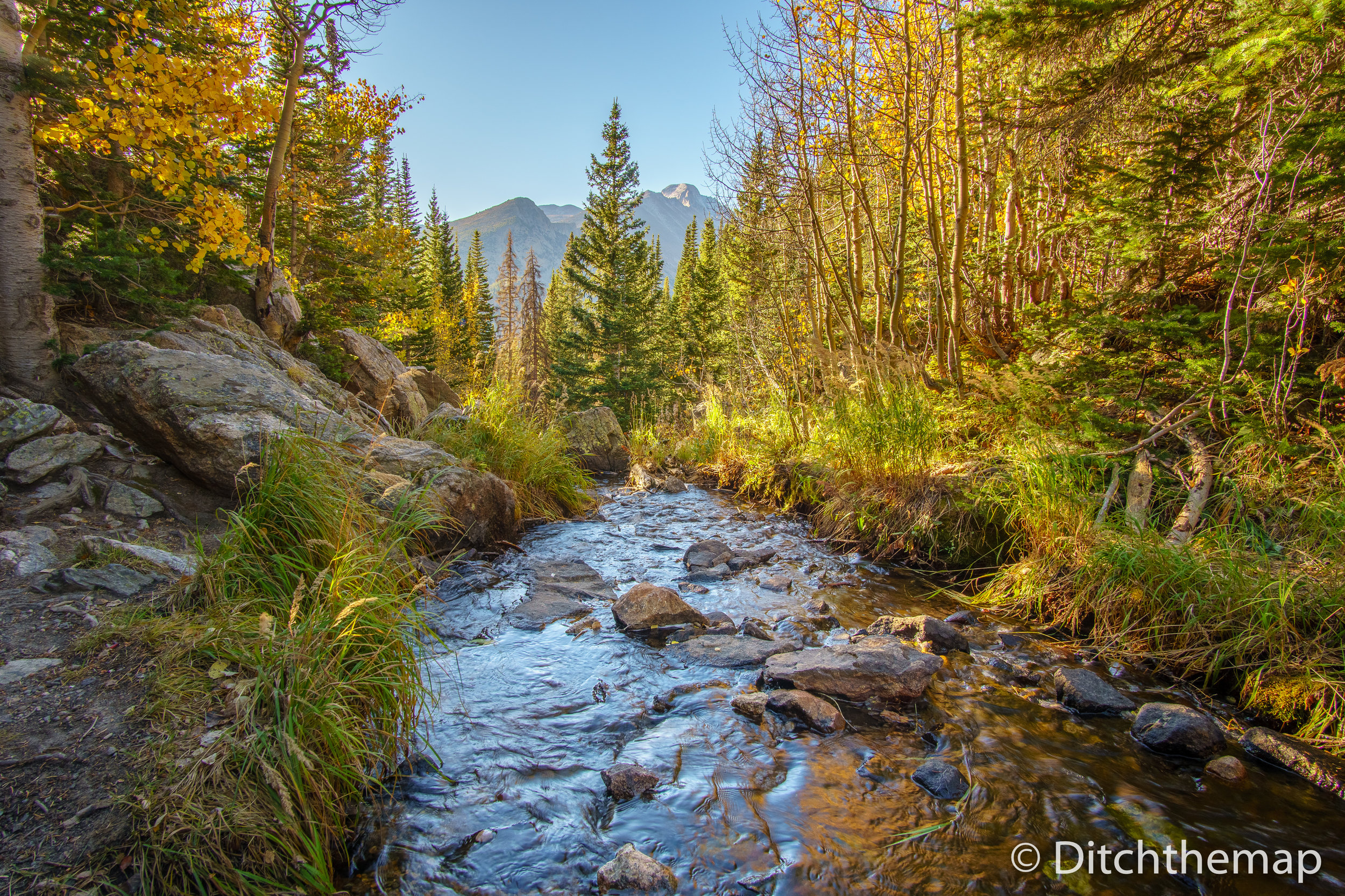 A Stream running through the Rocky Mountain National Park