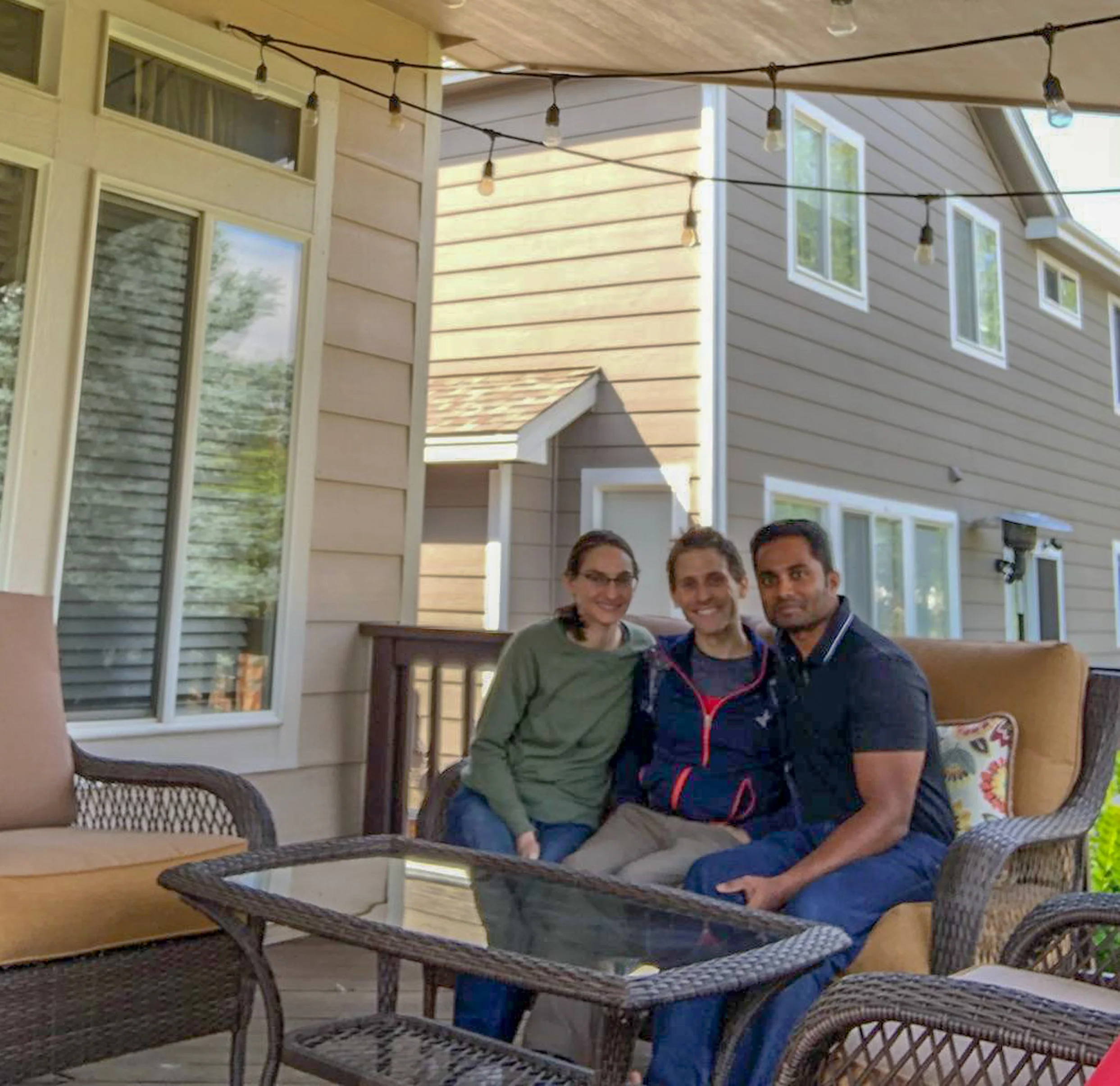 Couchsurfing with our new friend Venthi