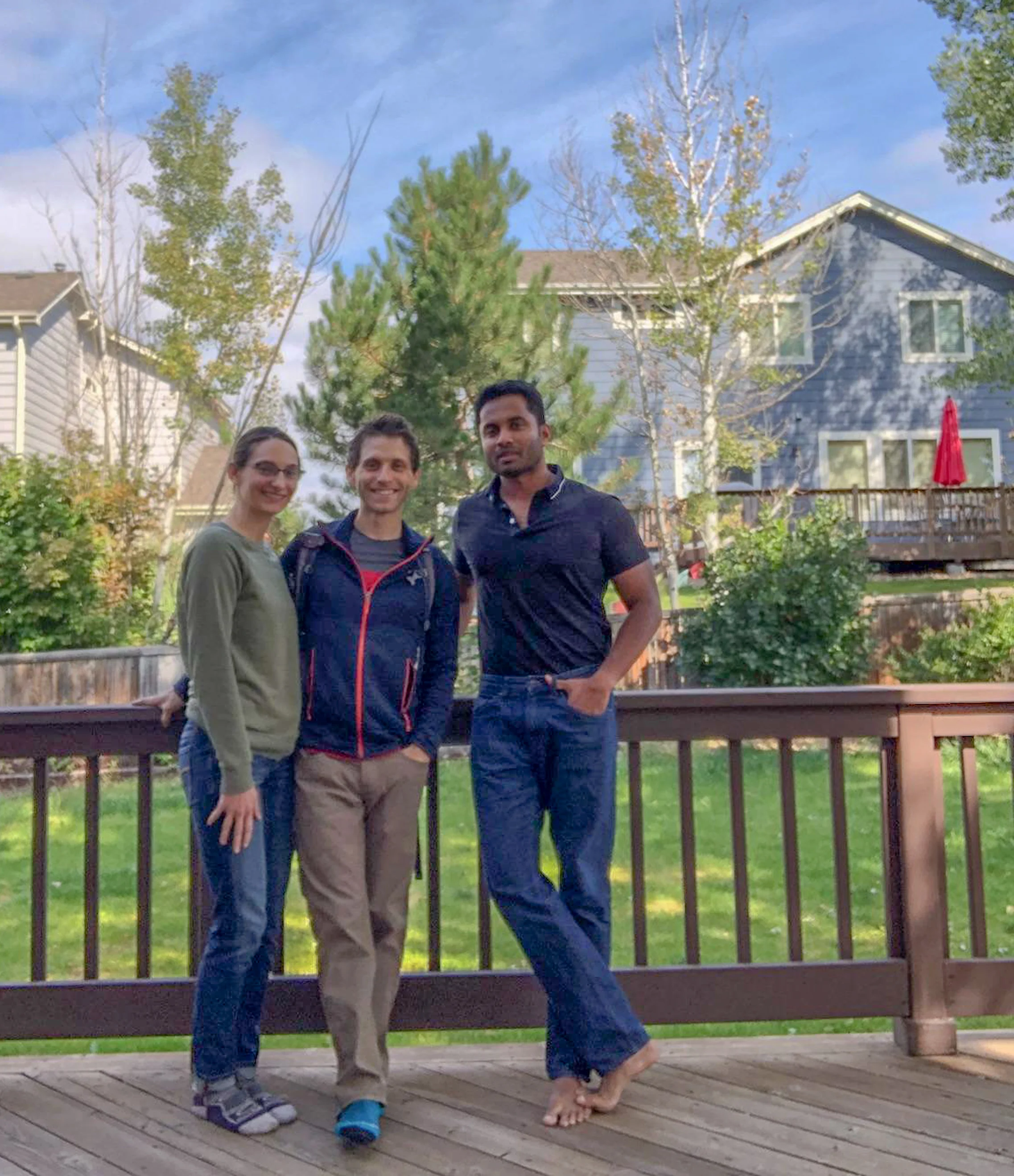 Couchsurfing with our new friend Venthi