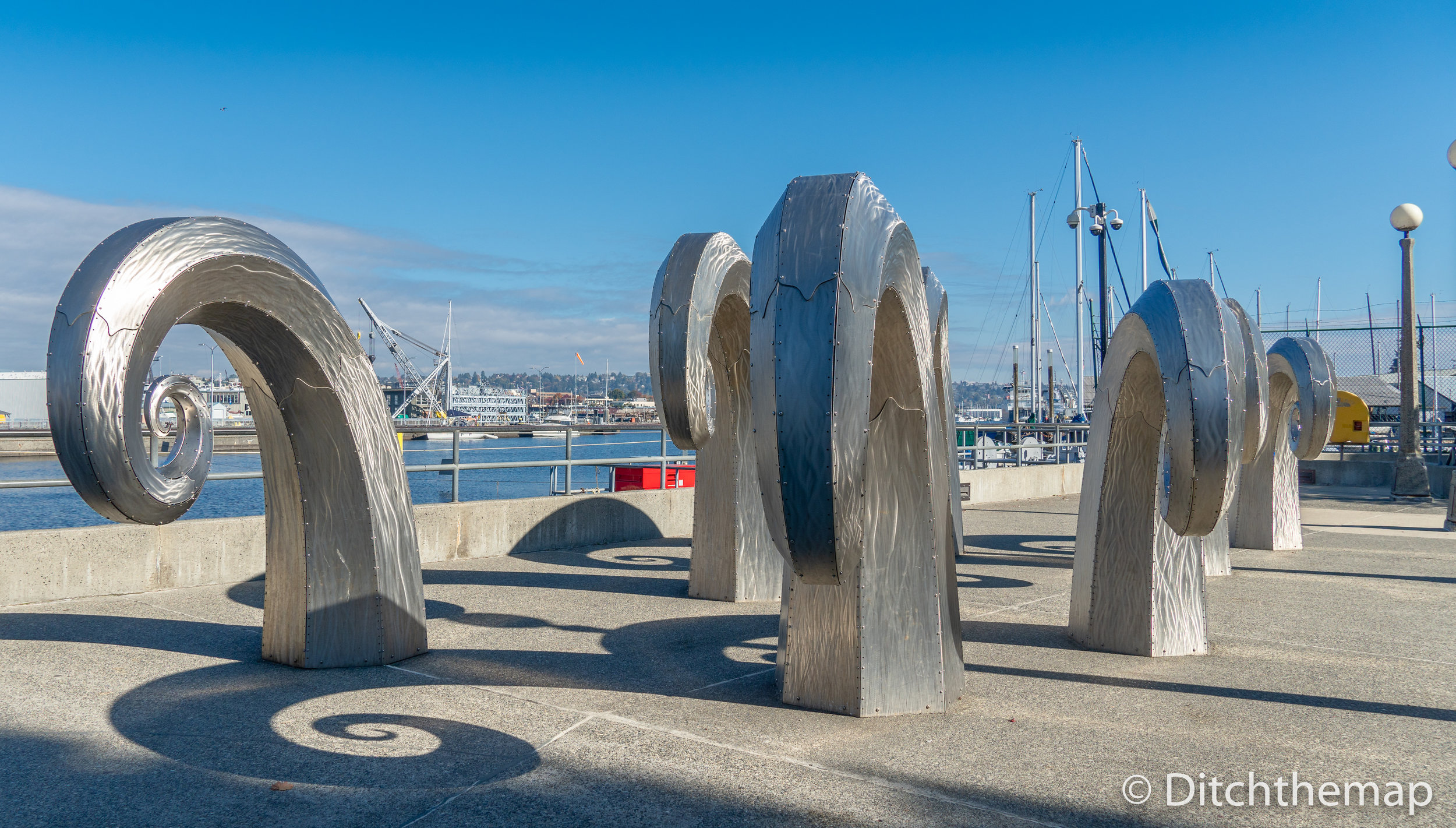 Metal Sculptures at the Ballard Locks