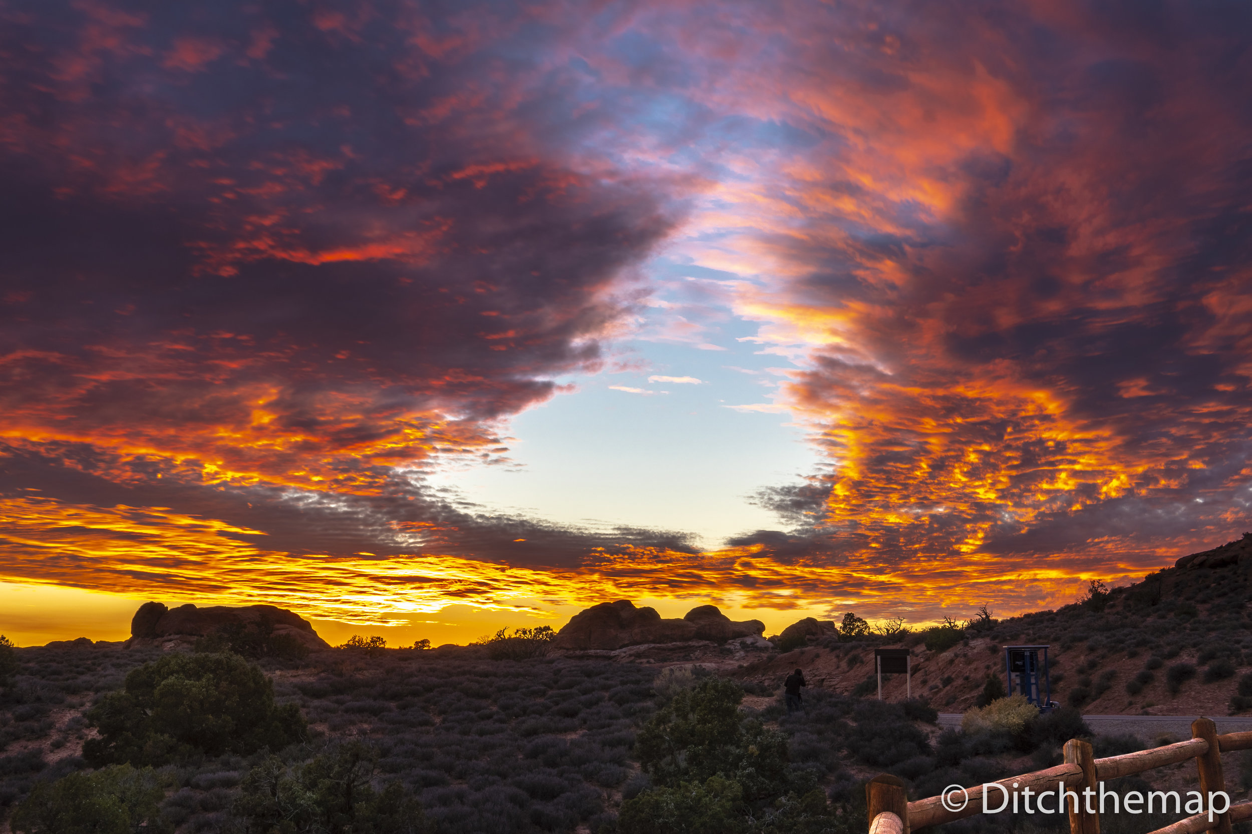 Sunset Landscape in Arches