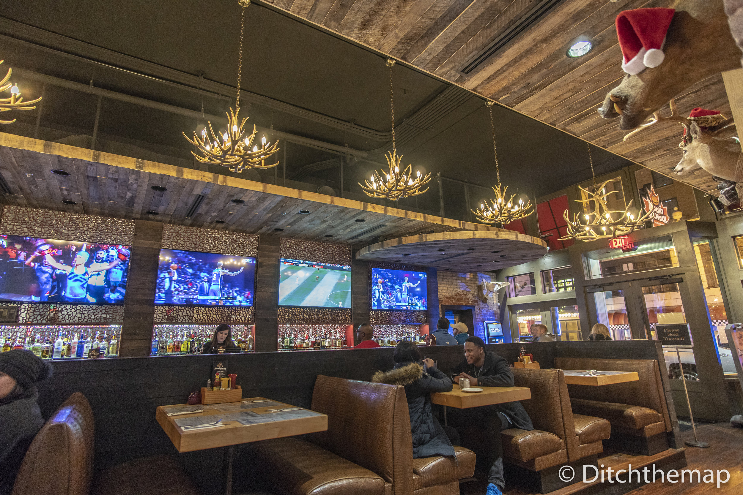 Bar and TV Areas
