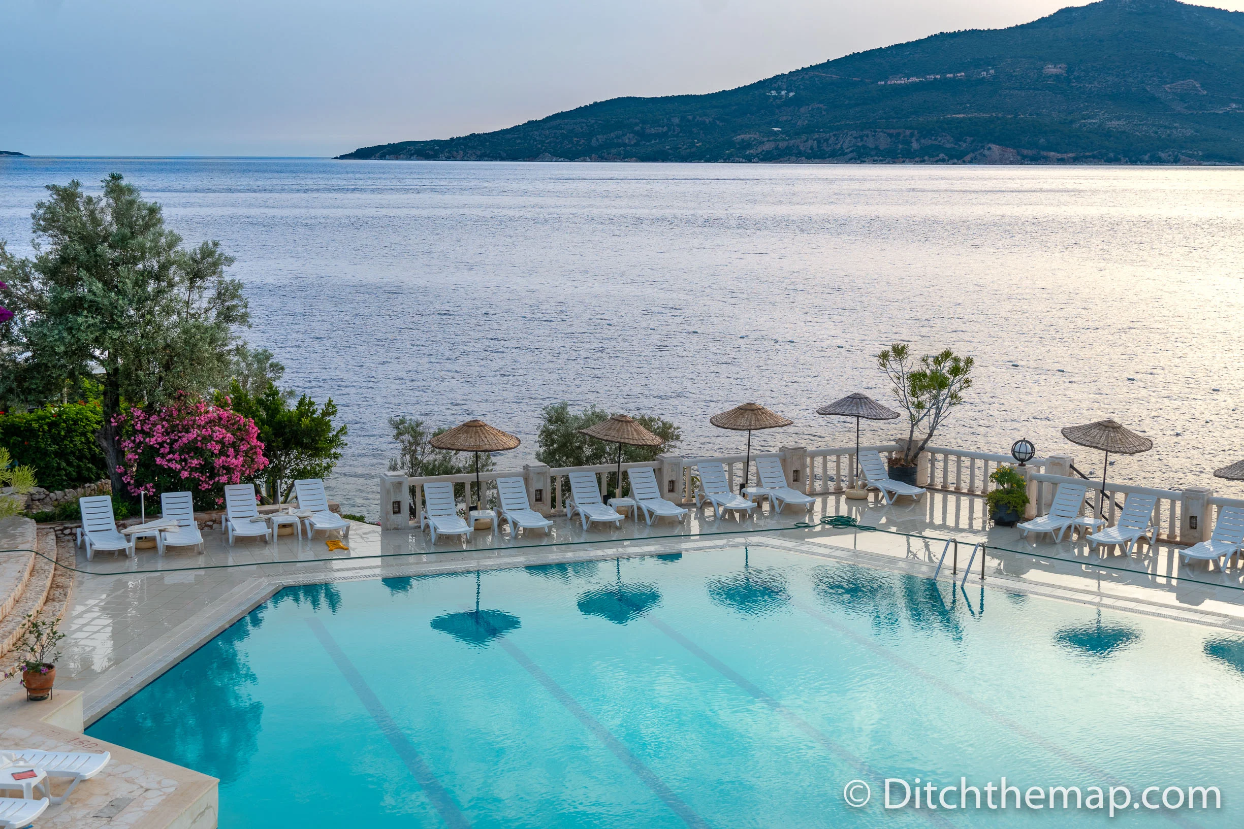 Pool at Our Resort in Kalkan, Turkey