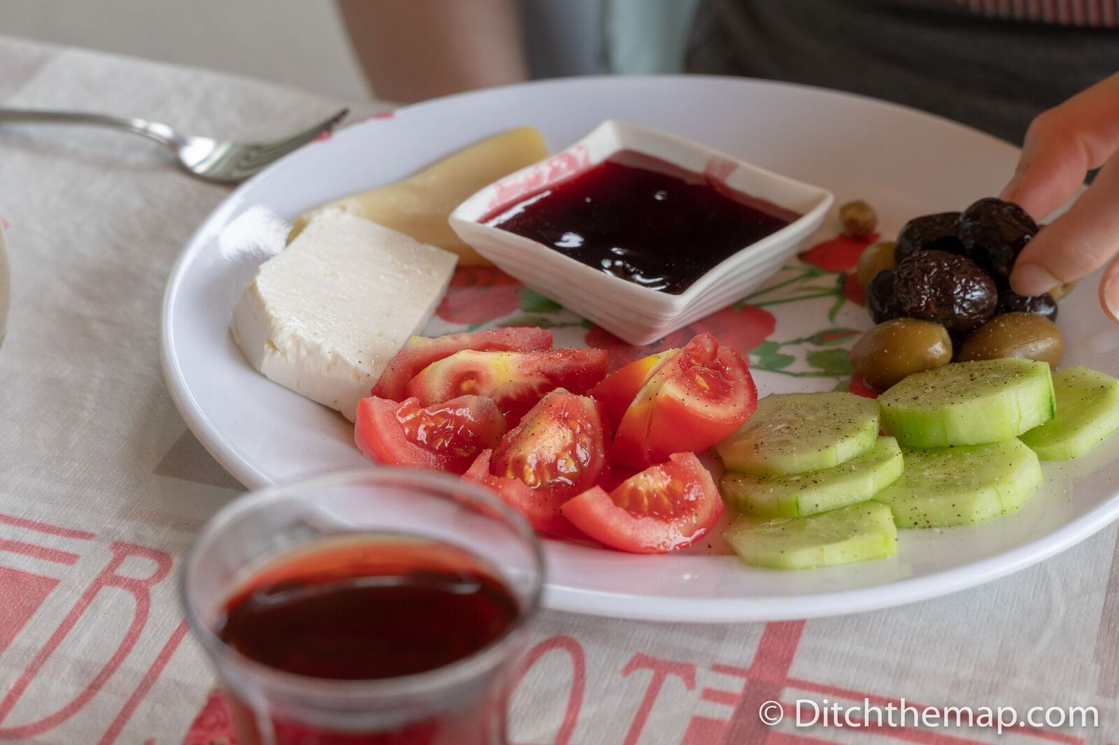 Stopping for a meal along The Lycian Way