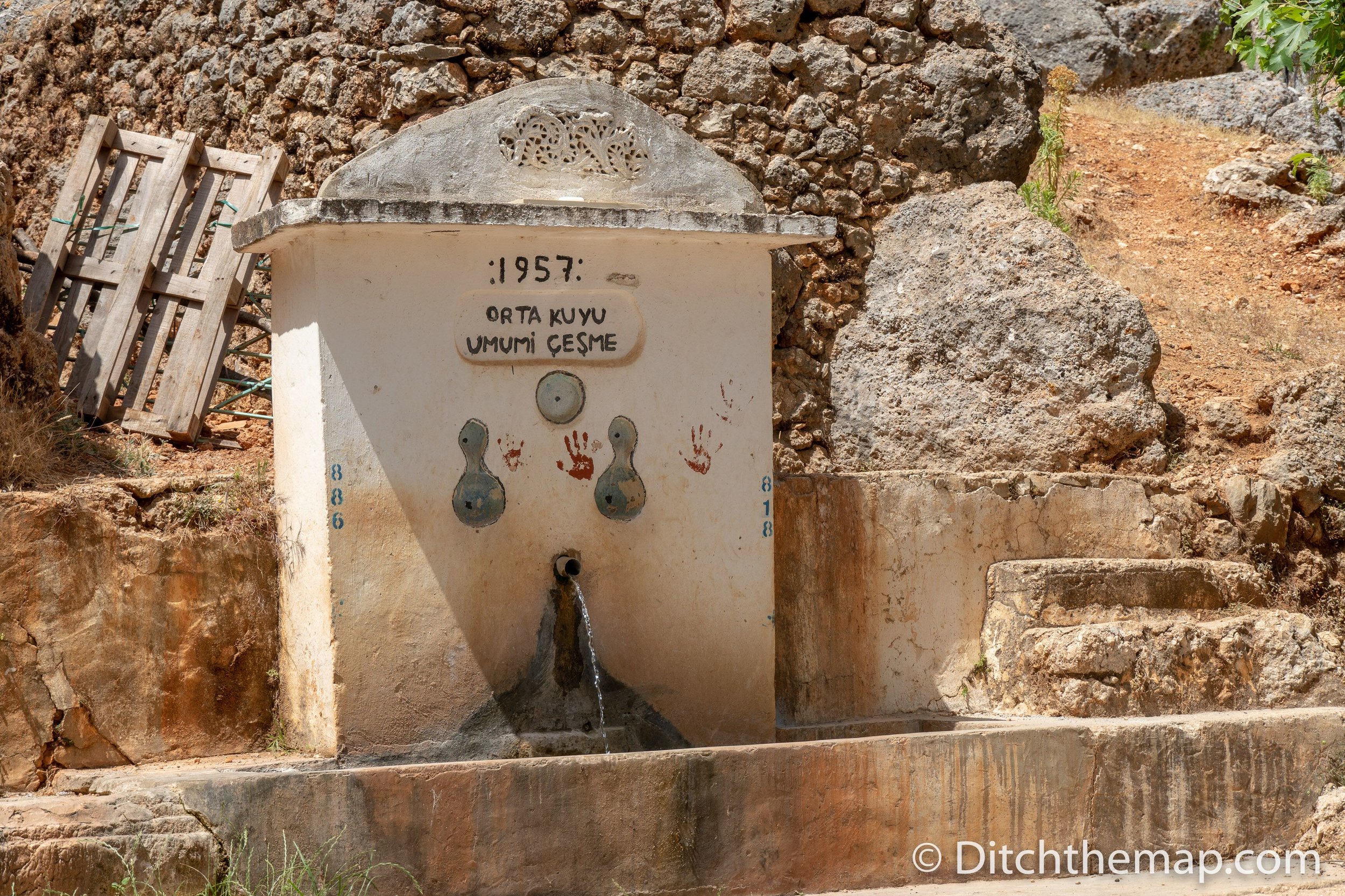 A water spout on the Lycian Way