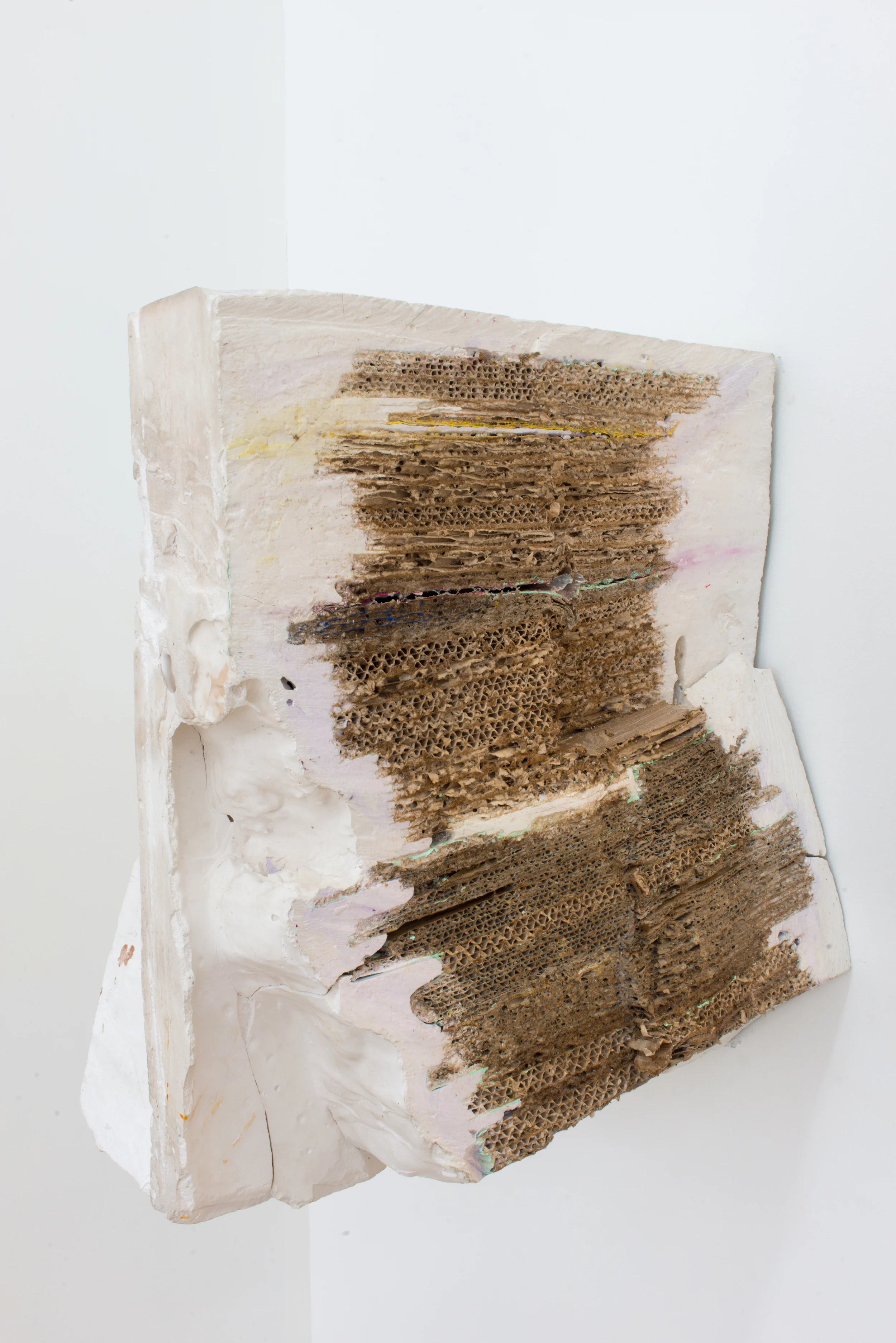 John Henry Donner Untitled , 2016 Plaster, cardboard, latex, bondo, found objects 36 x 22 x 24 inches (dimensions variable)