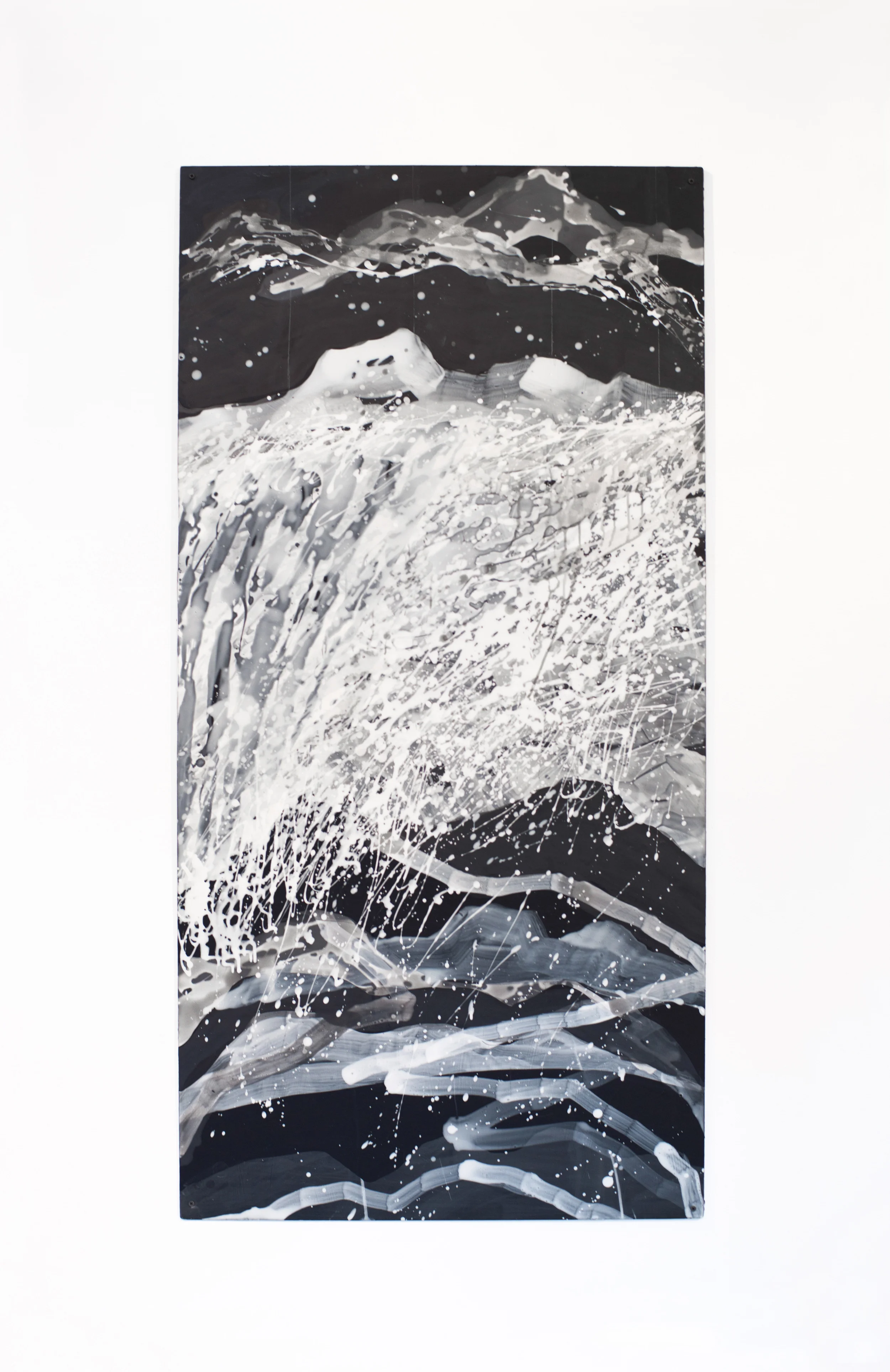 Nancy Manter Endless Landscape #2 , 2012 Collage, distemper on aluminum panel 60 x 40 inches