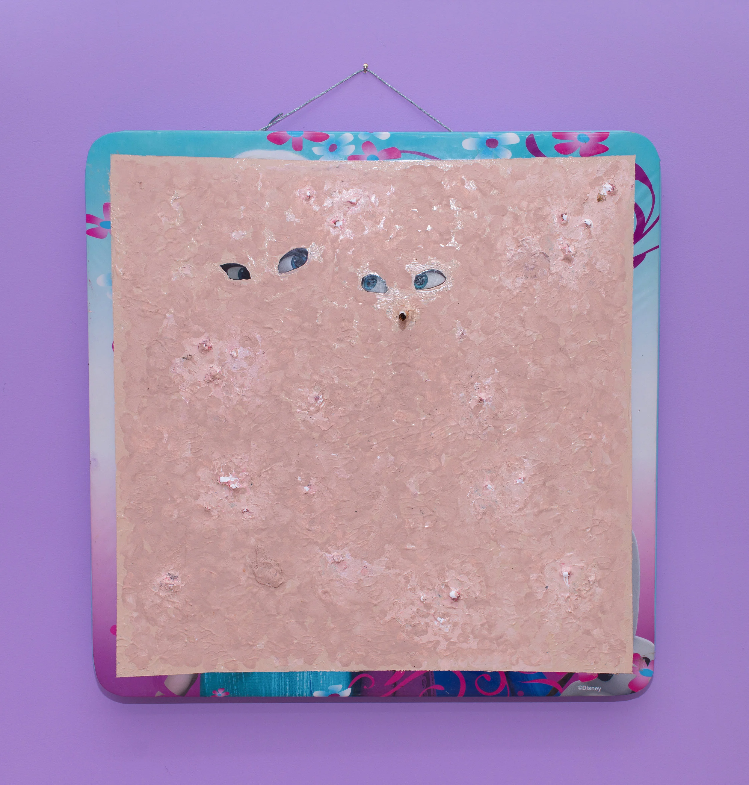 Sam Cooke Cockroach, 2017 Children's play table, makeup, acrylic, cockroaches, cigarette